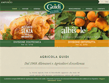 Tablet Screenshot of agricolaguidi.com